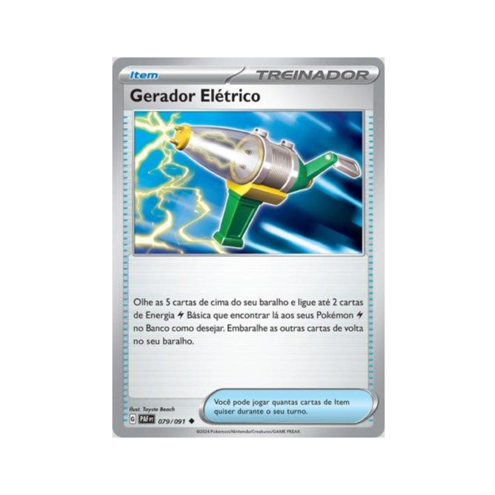 Electric Generator 079/091 in Portuguese Paldean Fates Pokémon TCG