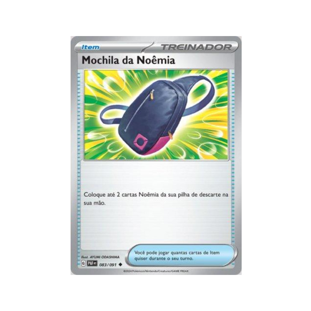 Nemona's Backpack 083/091 in Portuguese Paldean Fates Pokémon TCG