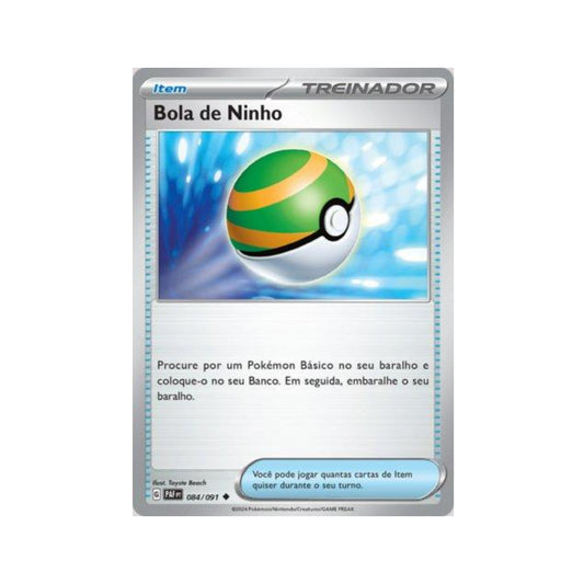 Nest Ball 084/091 in Portuguese Paldean Fates Pokémon TCG