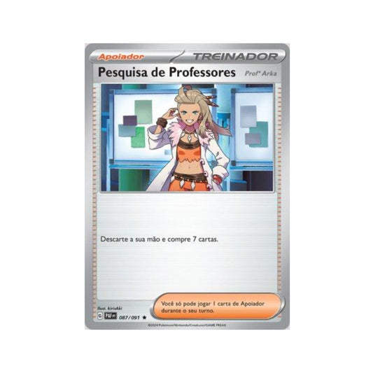 Professor's Research (Professor Sada) 087/091 in Portuguese Paldean Fates Pokémon TCG