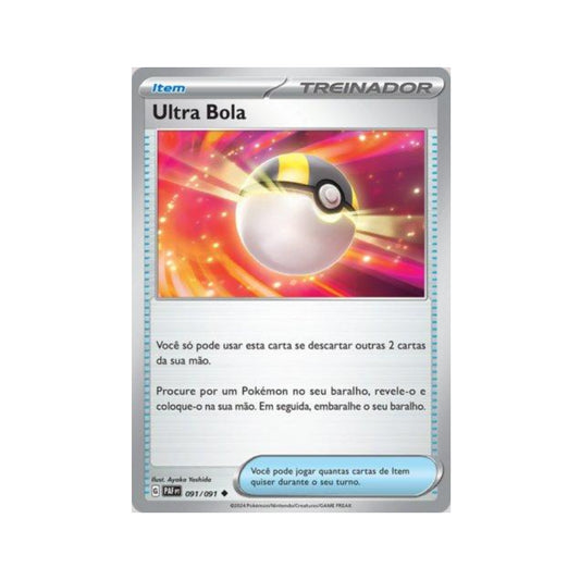 Ultra Ball 091/091 in Portuguese Paldean Fates Pokémon TCG