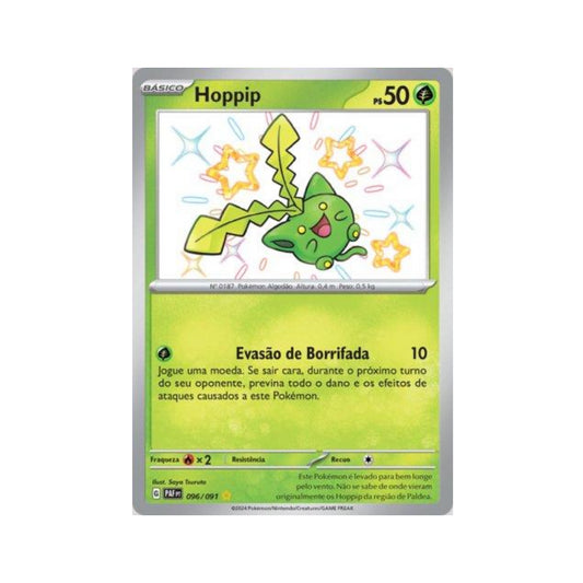 Hoppip 096/091 in Portuguese Paldean Fates Pokémon TCG