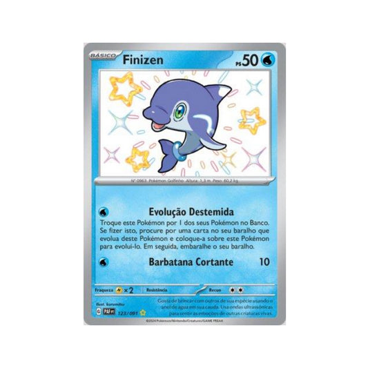 Finizen 123/091 in Portuguese Paldean Fates Pokémon TCG