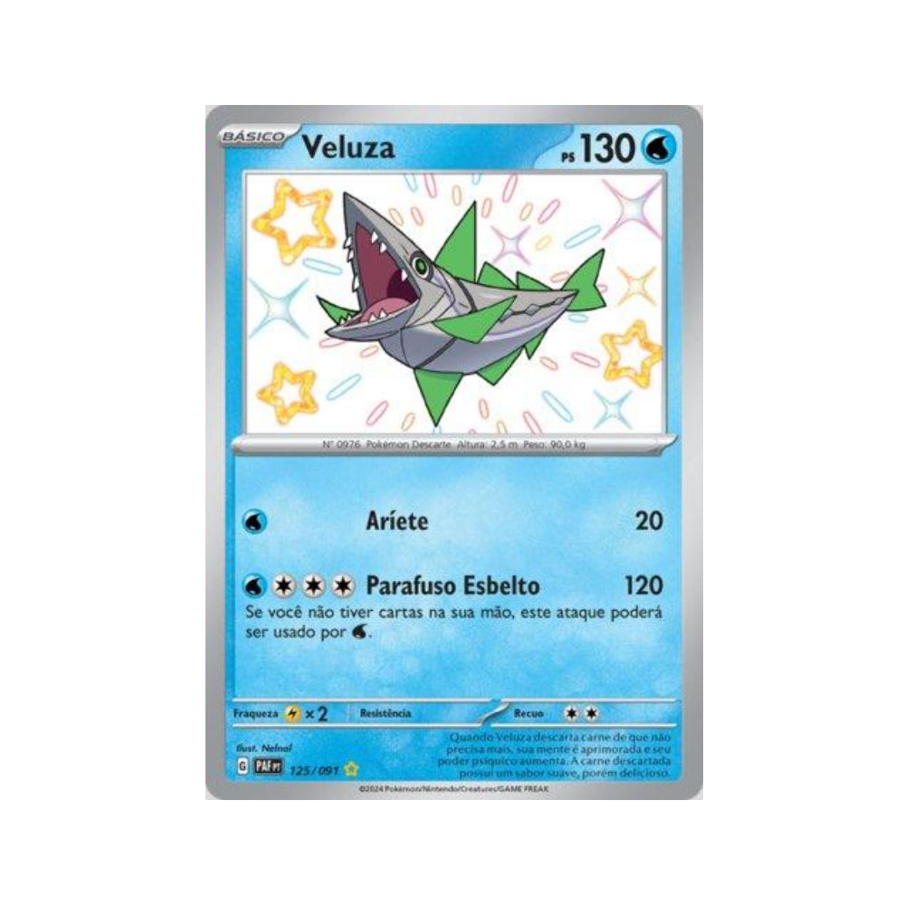 Veluza 125/091 in Portuguese Paldean Fates Pokémon TCG