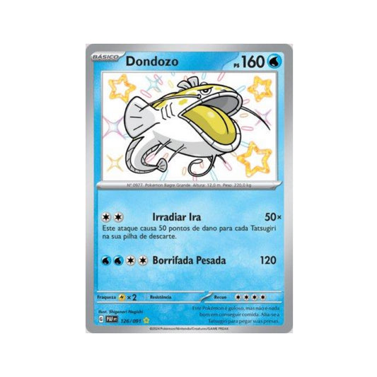 Dondozo 126/091 in Portuguese Paldean Fates Pokémon TCG