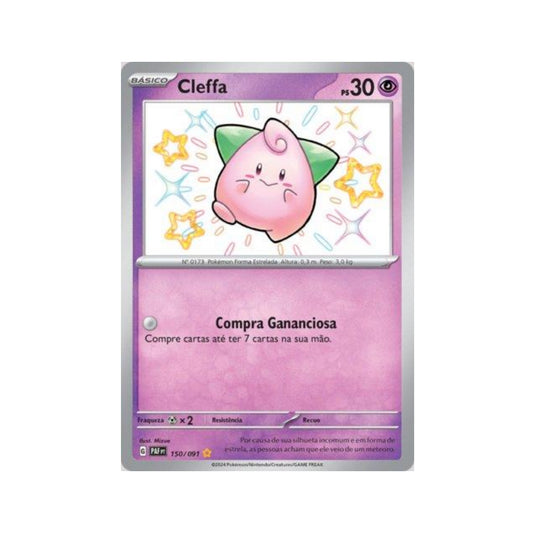 Cleffa 150/091 in Portuguese Paldean Fates Pokémon TCG