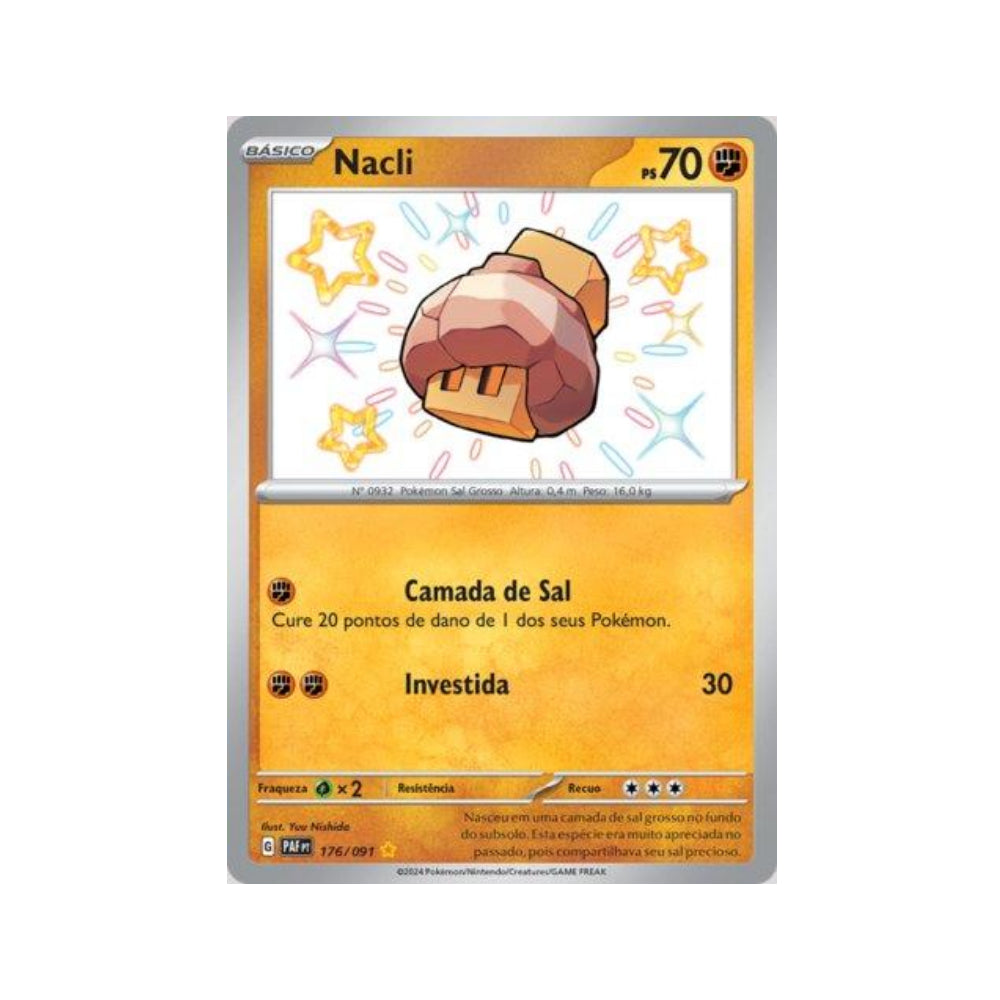 Nacli 176/091 in Portuguese Paldean Fates Pokémon TCG