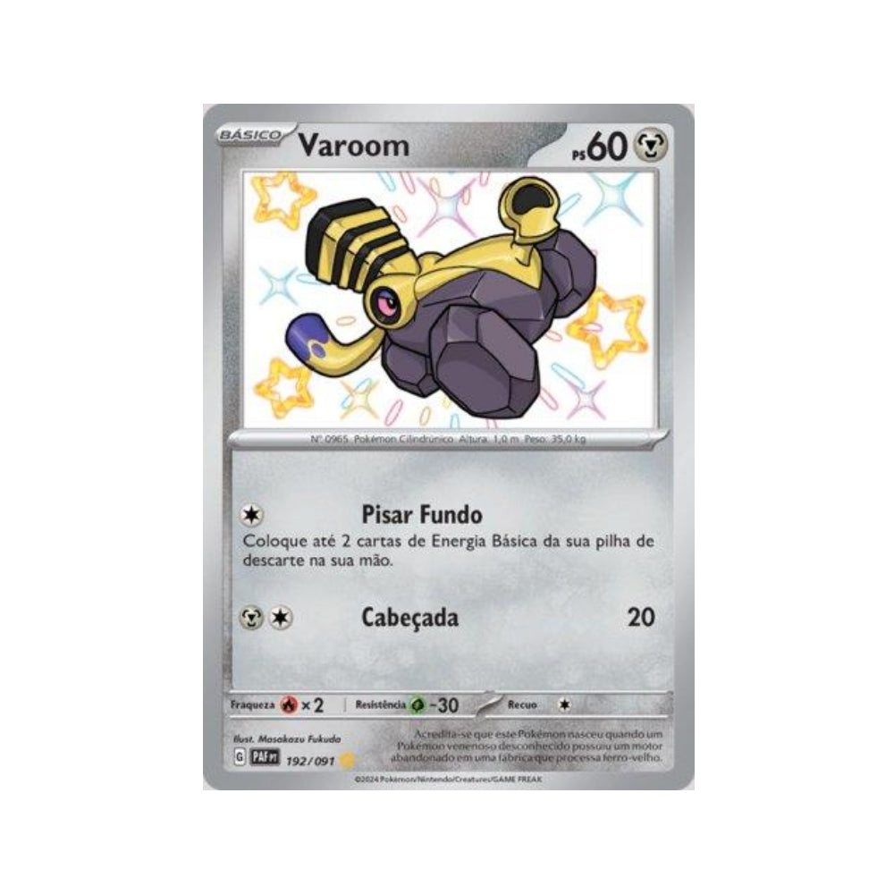 Varoom 192/091 in Portuguese Paldean Fates Pokémon TCG