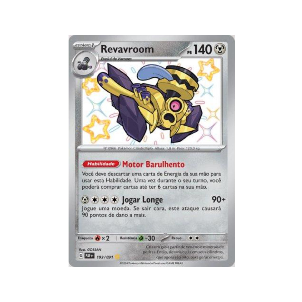 Revavroom 193/091 in Portuguese Paldean Fates Pokémon TCG