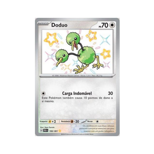 Doduo 199/091 in Portuguese Paldean Fates Pokémon TCG