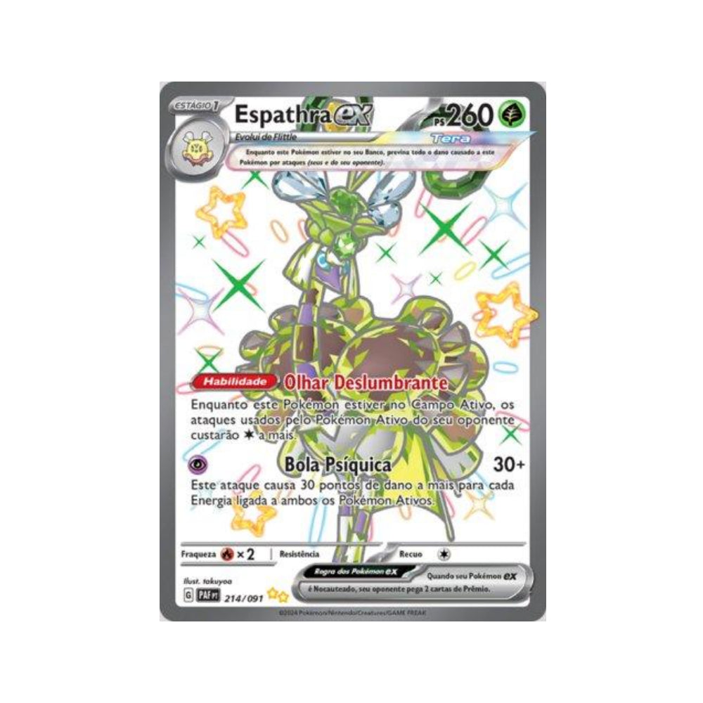 Espathra ex 214/091 in Portuguese Paldean Fates Pokémon TCG