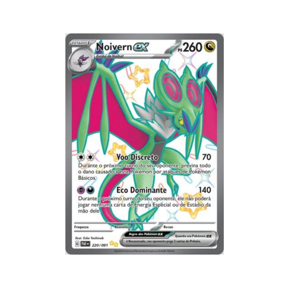 Noivern ex 220/091 in Portuguese Paldean Fates Pokémon TCG