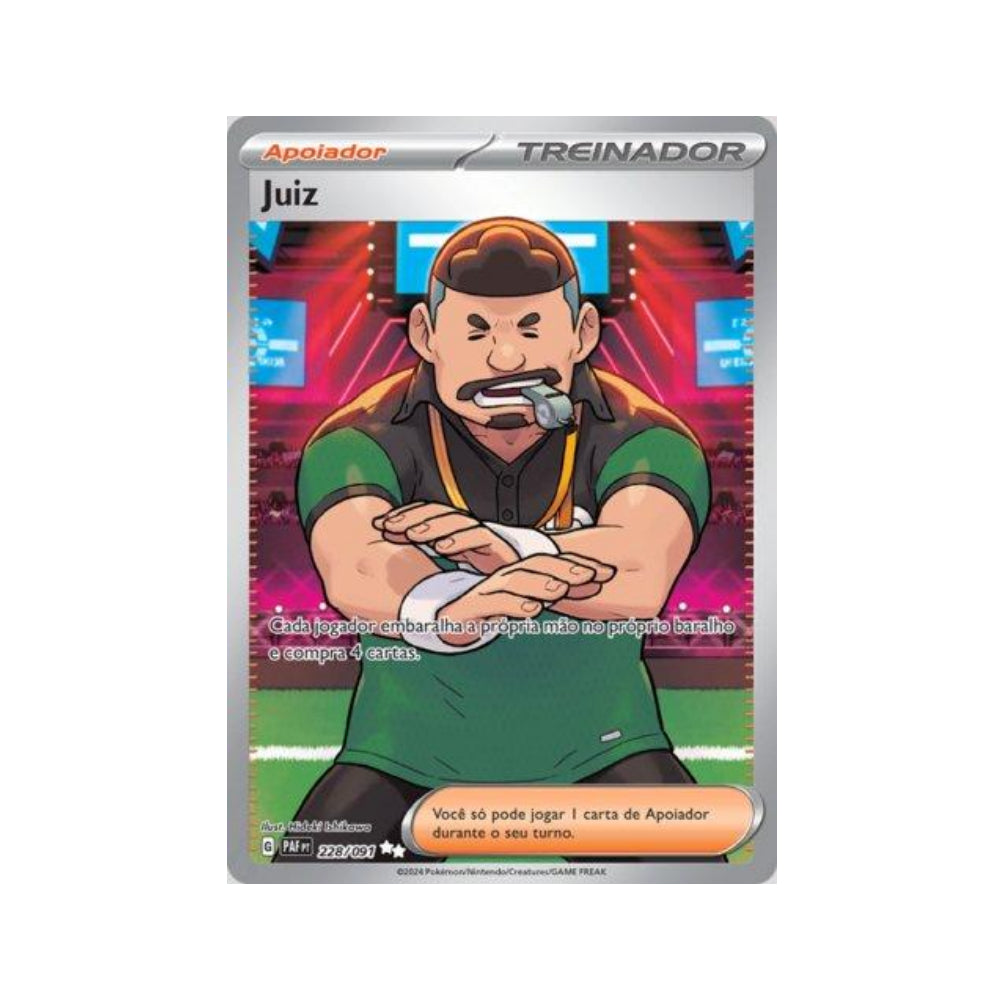 Judge 228/091 in Portuguese Paldean Fates Pokémon TCG