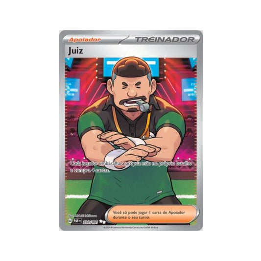 Judge 228/091 in Portuguese Paldean Fates Pokémon TCG