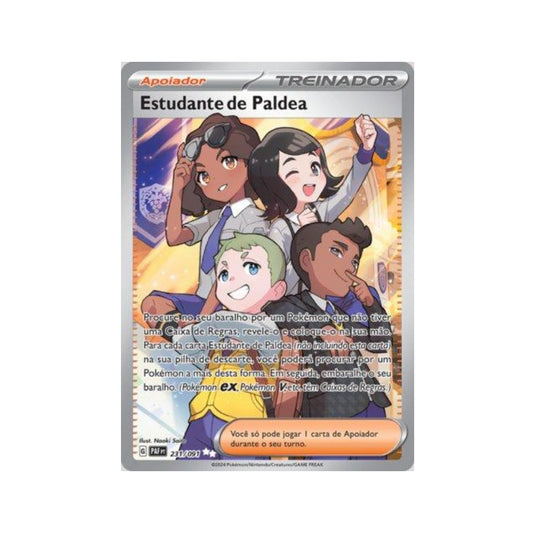 Paldean Student 231/091 in Portuguese Paldean Fates Pokémon TCG