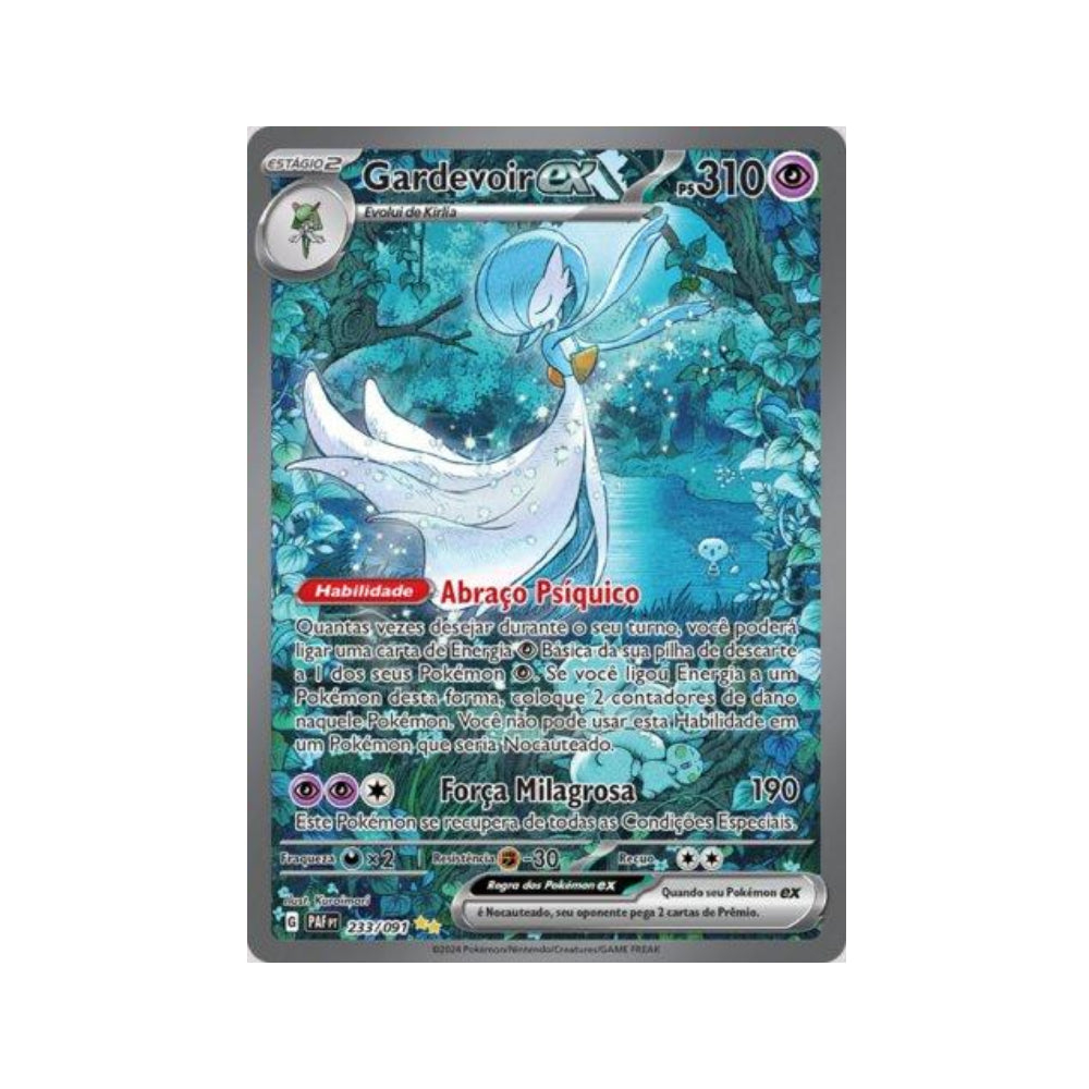 Gardevoir ex 233/091 in Portuguese Paldean Fates Pokémon TCG