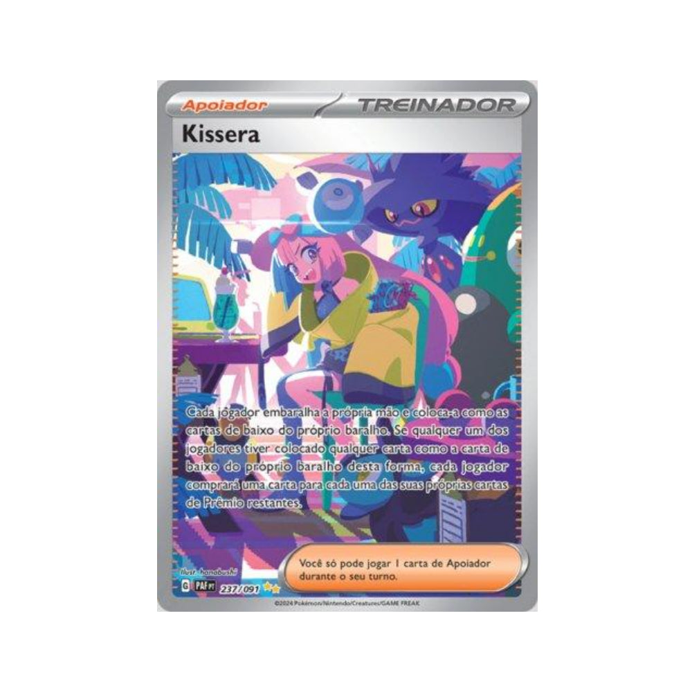 Iono 237/091 in Portuguese Paldean Fates Pokémon TCG