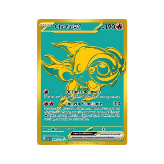 Chi-Yu ex 241/091 in Portuguese Paldean Fates Pokémon TCG