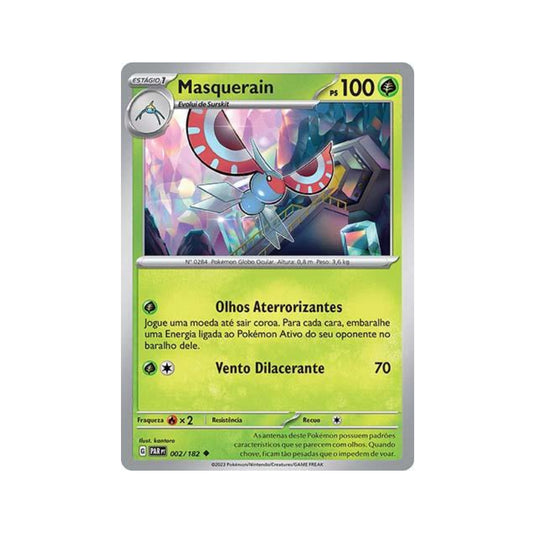 Masquerain 002/182 in Portuguese Paradox Rift Pokémon TCG