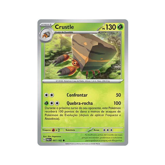 Crustle 007/182 in Portuguese Paradox Rift Pokémon TCG