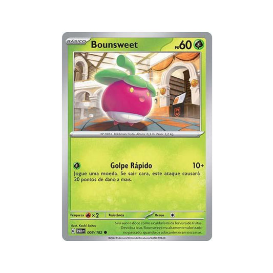 Bounsweet 008/182 in Portuguese Paradox Rift Pokémon TCG