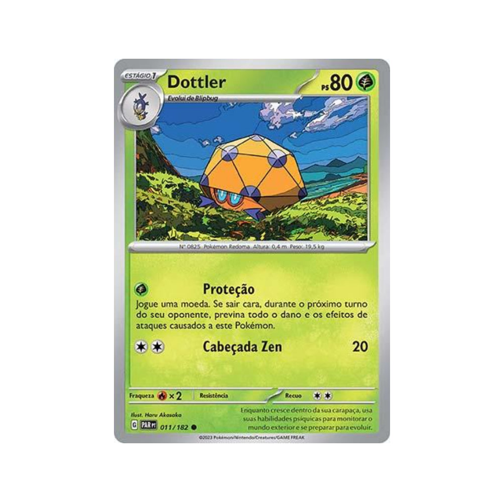 Dottler 011/182 in Portuguese Paradox Rift Pokémon TCG