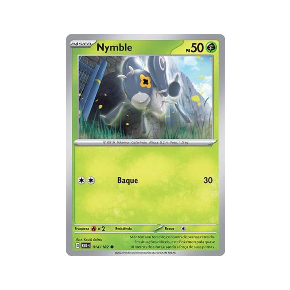 Nymble 014/182 in Portuguese Paradox Rift Pokémon TCG