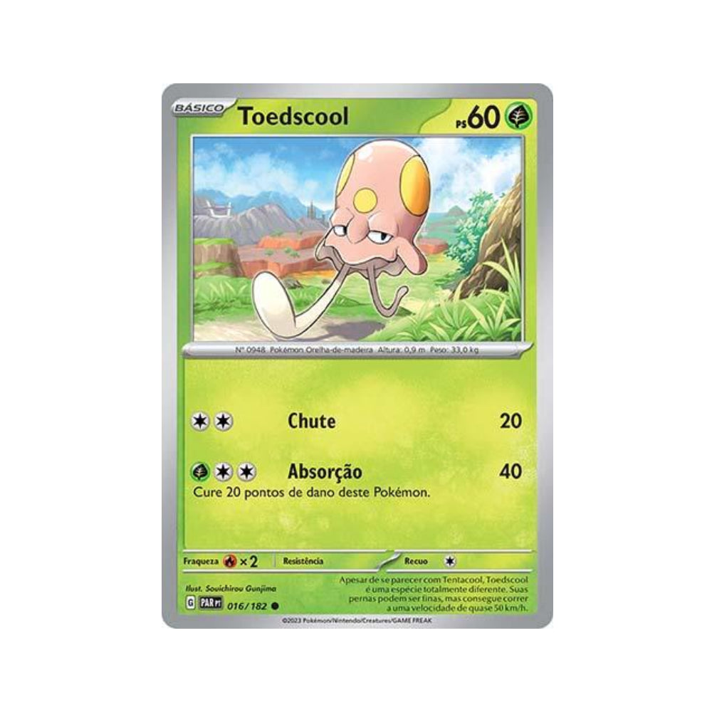 Toedscool 016/182 in Portuguese Paradox Rift Pokémon TCG