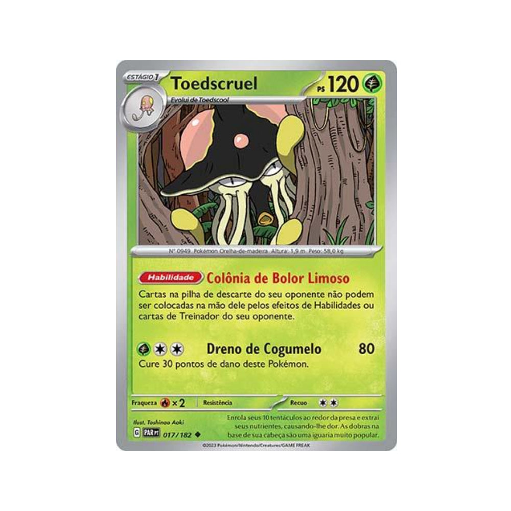 Toedscruel 017/182 in Portuguese Paradox Rift Pokémon TCG