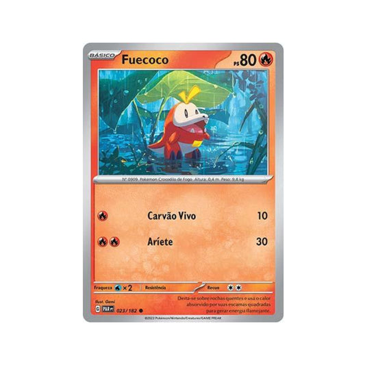 Fuecoco 023/182 in Portuguese Paradox Rift Pokémon TCG