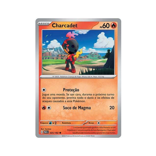 Charcadet 025/182 in Portuguese Paradox Rift Pokémon TCG