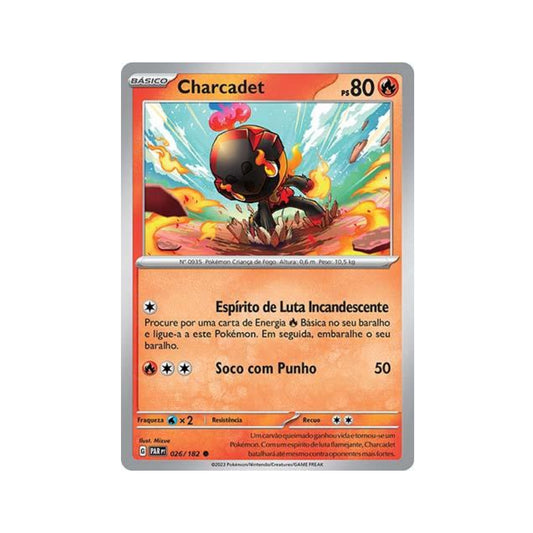 Charcadet 026/182 in Portuguese Paradox Rift Pokémon TCG