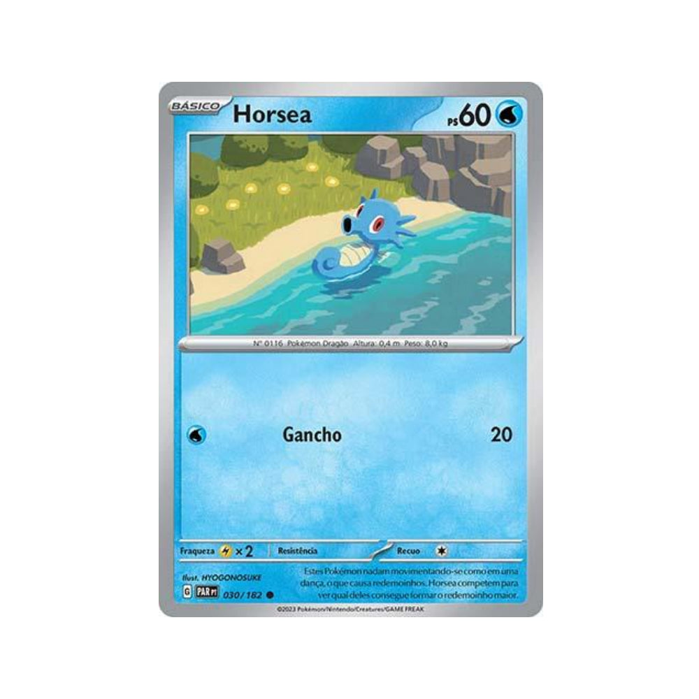 Horsea 030/182 in Portuguese Paradox Rift Pokémon TCG