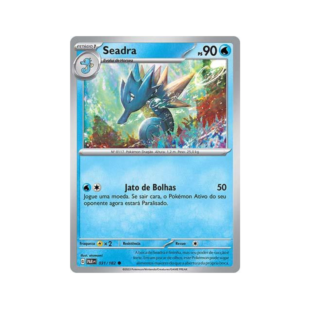 Seadra 031/182 in Portuguese Paradox Rift Pokémon TCG