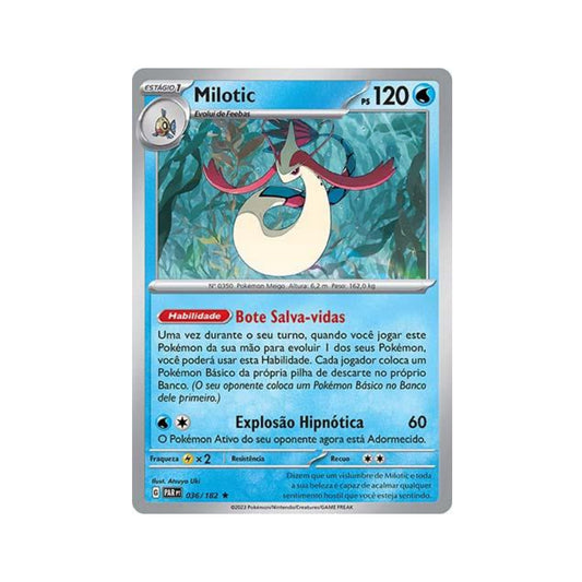 Milotic 036/182 in Portuguese Paradox Rift Pokémon TCG