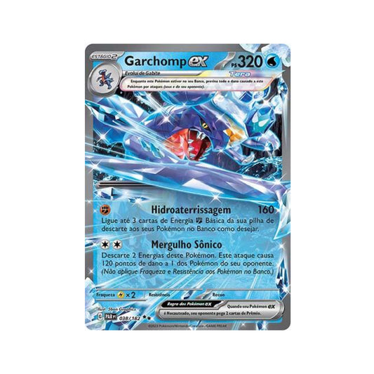 Garchomp ex 038/182 in Portuguese Paradox Rift Pokémon TCG