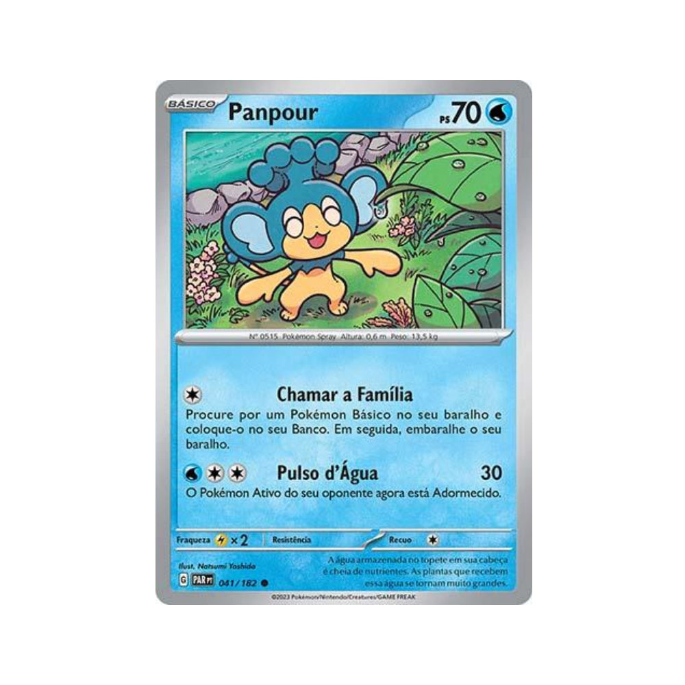 Panpour 041/182 in Portuguese Paradox Rift Pokémon TCG