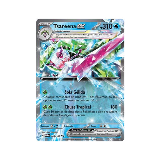 Tsareena ex 046/182 in Portuguese Paradox Rift Pokémon TCG