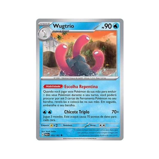 Wugtrio 053/182 in Portuguese Paradox Rift Pokémon TCG