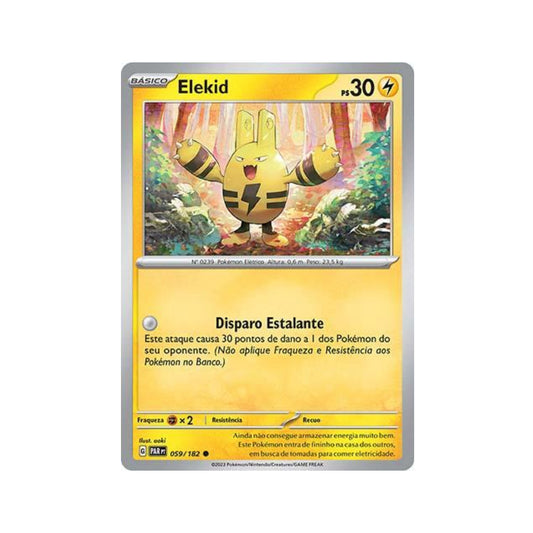 Elekid 059/182 in Portuguese Paradox Rift Pokémon TCG