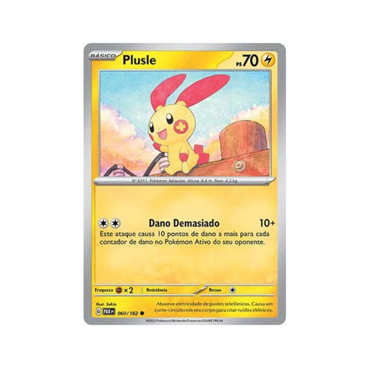 Plusle 060/182 in Portuguese Paradox Rift Pokémon TCG