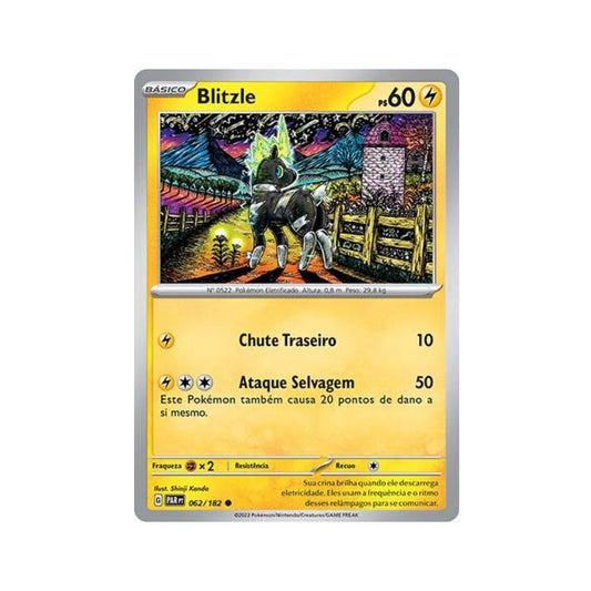 Blitzle 062/182 in Portuguese Paradox Rift Pokémon TCG