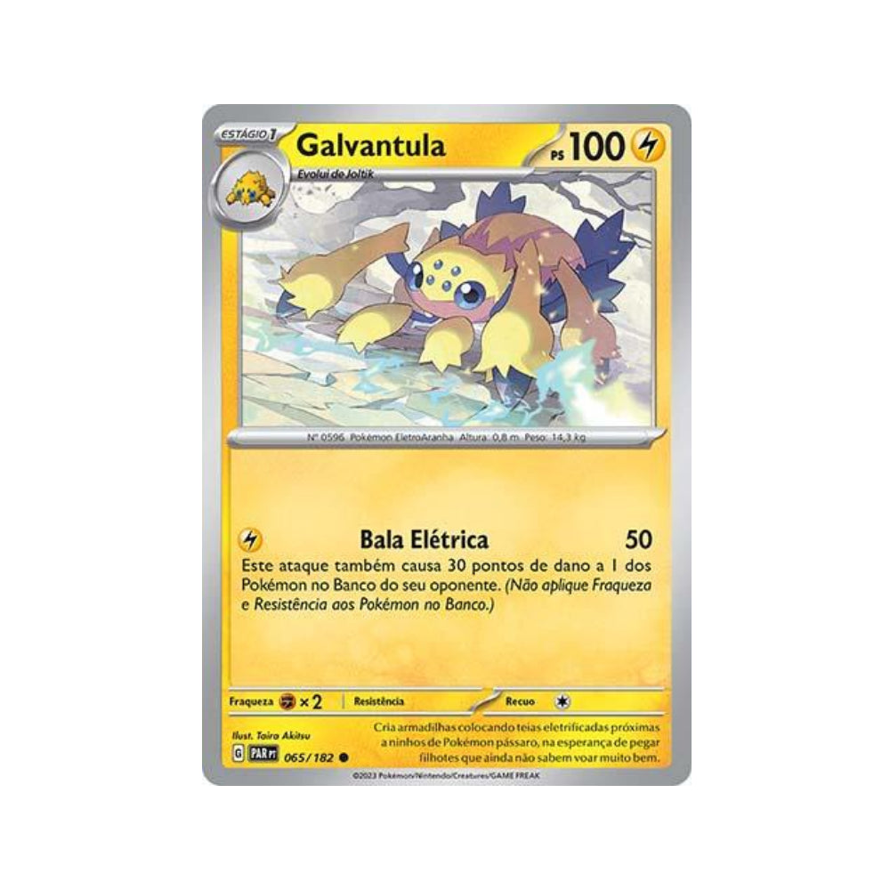 Galvantula 065/182 in Portuguese Paradox Rift Pokémon TCG