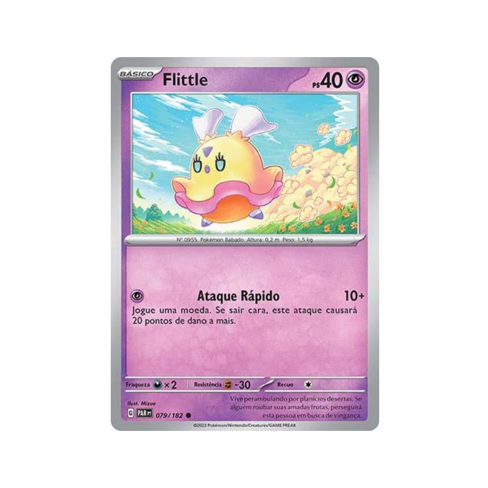 Flittle 079/182 in Portuguese Paradox Rift Pokémon TCG