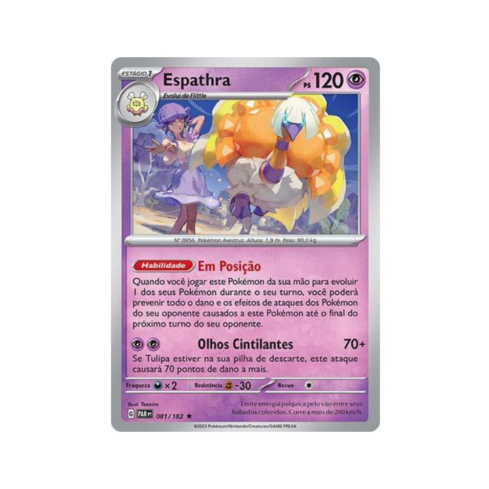 Espathra 081/182 in Portuguese Paradox Rift Pokémon TCG