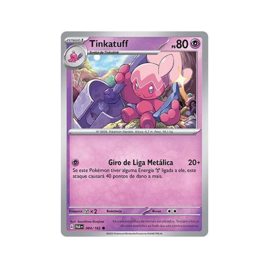 Tinkatuff 084/182 in Portuguese Paradox Rift Pokémon TCG