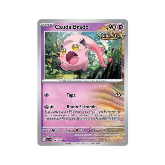 Scream Tail 086/182 in Portuguese Paradox Rift Pokémon TCG