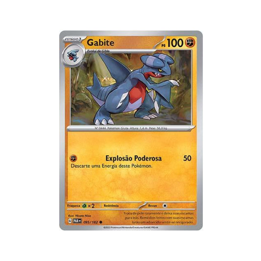 Gabite 095/182 in Portuguese Paradox Rift Pokémon TCG