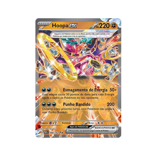 Hoopa ex 098/182 in Portuguese Paradox Rift Pokémon TCG