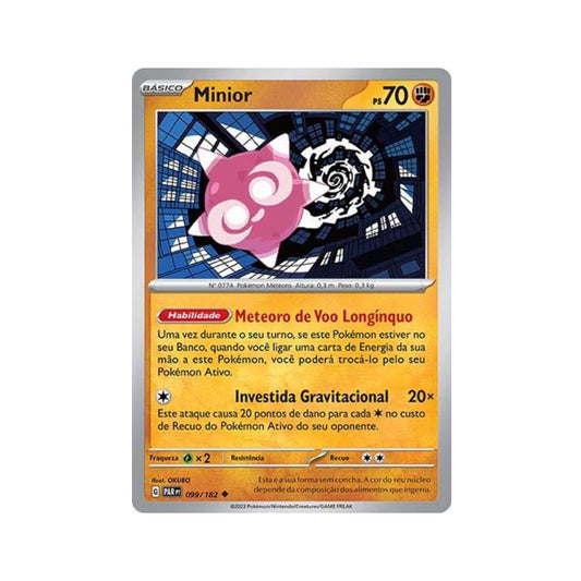 Minior 099/182 in Portuguese Paradox Rift Pokémon TCG